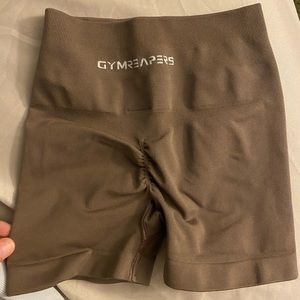 brown gymreapers gym shorts